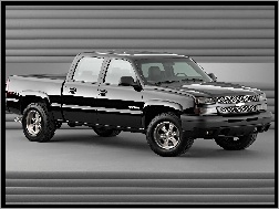 1500, Czarny, Chevrolet Silverado