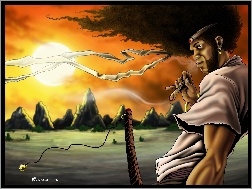 Słońca, Afrosamurai, Zachód