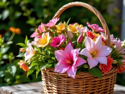 Kwiaty, Bukiet, Koszyk, AI