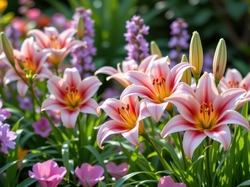 Lilie, Kwiaty, Grafika AI