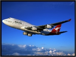 Airline, Chmury, Samolot, Australian