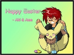 Aki & Ame, Wielkanoc, zajączek