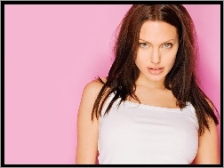 Angelina Jolie, biały top