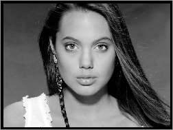 Angelina Jolie, biały top