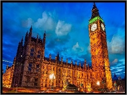 Anglia, Big Ben, Westminster, Pałac, Londyn