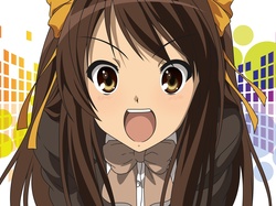 Anime, Krzyk, Dziewczyna, Kolorowe, Manga