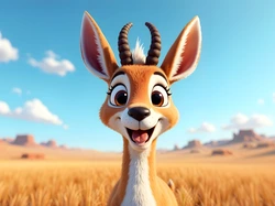 Antylopa, Wesoła, Grafika