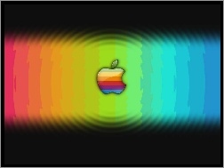 Apple, Tęczowe, Kręgi, Kolorowe, Logo