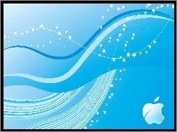Apple, Logo, Tapeta, Niebieska, Producenta
