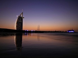 Noc, Hotel, Dubaj, Zjednoczone Emiraty Arabskie, Burj Al Arab