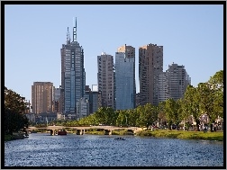 Architektura, Woda, Melbourne, Most