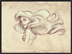 Mała Syrenka, Ariel, Rysunek