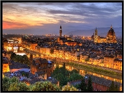 Arno, Florencja, Włochy, Rzeka