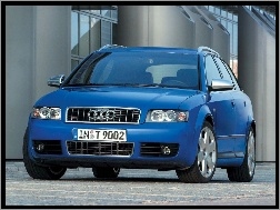 B7, niebieski, Audi A4