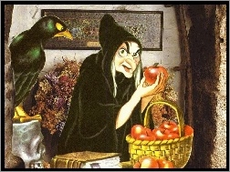 baba jaga, Halloween, jabłka