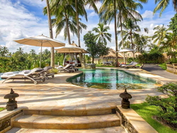 Viceroy Bali, Bali, Indonezja, Basen, Hotel, Palmy