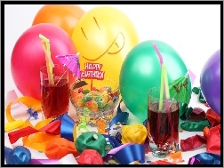Urodziny, Baloniki, Słodycze