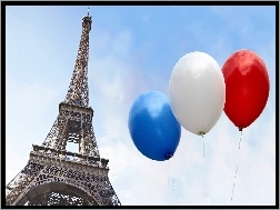 Balony, Wieża Eiffla, Francja