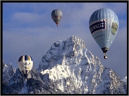 Góry, Balony, Ośnieżone