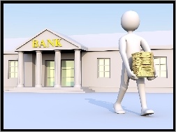 3D, Bank, Pieniądze