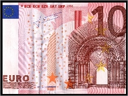 Euro, Banknot, Dziesięć