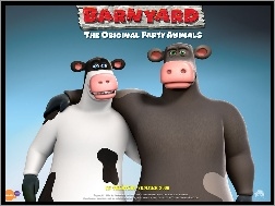 Film animowany, Barnyard, Krowy na wypasie