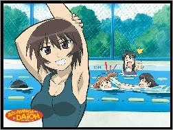 basen, Azumanga Daioh, dziewczyny