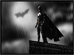 Deszcz, Batman, Dach