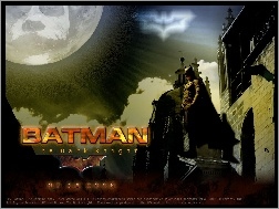 batman, księżyc, Batman Dark Knight, budynek