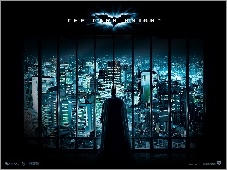 batman, wieżowce, Batman Dark Knight, kraty