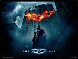 batman, wieżowiec, Batman Dark Knight, dym