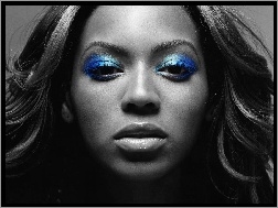 Makijaż, Beyonce, Niebieski