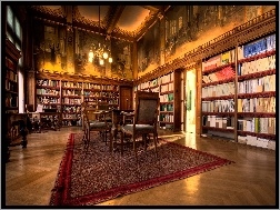 Ścianach, Malowidła, Biblioteczka, Na