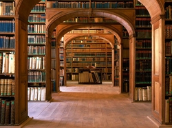Książki, Biblioteka, Regały