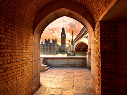 Tunel, Big Ben, Londyn, Wielka Brytania, Pałac Westminster