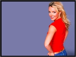 bluzka, Britney Spears, Czerwona