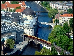 Bodego, Berlin, Niemcy, Rzeka, Muzeum, Mosty