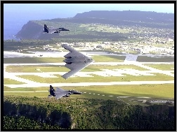 Lotnisko, Bombowiec, F-16, Myśliwiec, B-2 Spirit