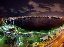 Brazylia, Miasto Nocą, Park