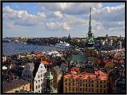 Budynki, Szwecja, Sztokholm, Port
