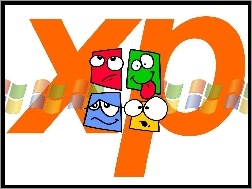Buźki, XP, Pomarańczowe, Logo, Kolorowe