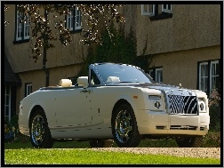 Cabrio, Biały, Rolls-Royce Phantom Drophead