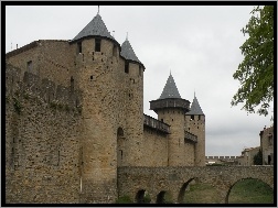 Carcassonne, Zamek, XIII, Francja, Wiek