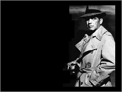 Casablanca, płaszcz, mężczyzna, kapelusz