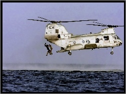 Desant, CH-46, Boeing-Vertol, Sea Knight