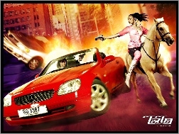 Chai Lai, koń, samochód, miasto