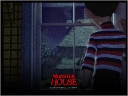 chłopiec, Monster house, Straszny dom, okno