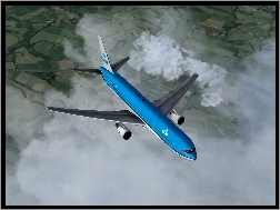 Chmurami, KLM, Boeing 767, Nad
