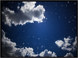 Gwiazdy, Chmury, Niebo