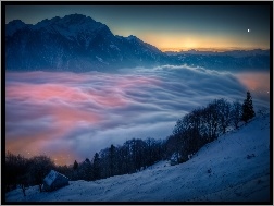 Chmury, Stok, Szwajcaria, Góry